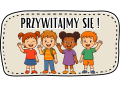 Przywitajmy się ! - Tabliczki Z Napisami ( wzór 2 ) 
