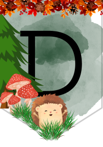 Dzień Jeża- Girlanda/ Napis