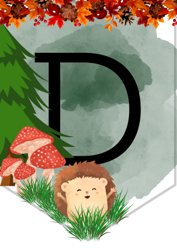 Dzień Jeża- Girlanda/ Napis