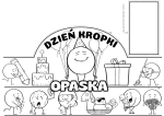 Dzień Kropki - Opaska Biało - Czarna wzór 1