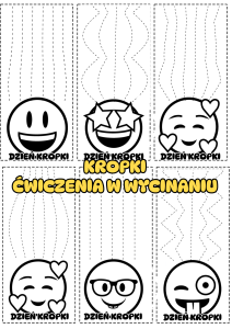 Dzień Kropki - Ćwiczenia w wycinaniu