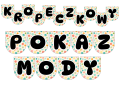 Dzień Kropki - Kropeczkowy Pokaz Mody - Napis/ Girlanda 