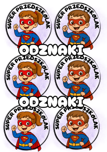 Dzień Przedszkolaka - Super Przedszkolak - Odznaki / Medale