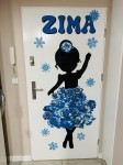 Pani Zima/ Baletnica- dekoracja na drzwi wersja PL i ANG