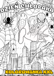 Kolorowanka XXL Spiderman  - Dzień Chłopaka 