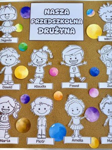 Nasza Przedszkolna Drużyna - Ilustracje dzieci z możliwością edycji imion  