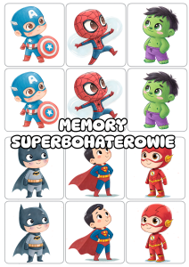 Memory - Superbohaterowie - Dzień Chłopaka