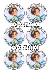  Odznaki / Medale (wzór 2 ) - Dzień Chłopaka
