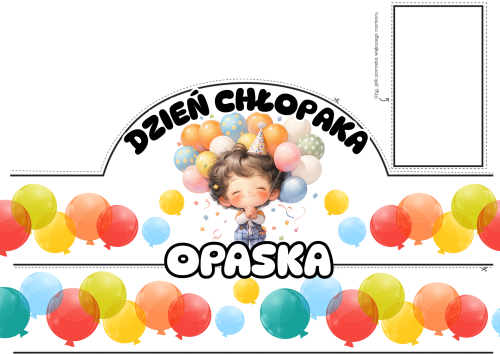 Opaska ( wzór 1 ) - Dzień Chłopaka