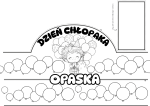 Opaska - (Czarno-Biała wzór 1) - Dzień Chłopaka 