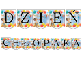 Napis / Girlanda ( wzór 4 ) - Dzień Chłopaka 