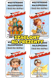  Szablony na Prezenty - Dzień Chłopaka