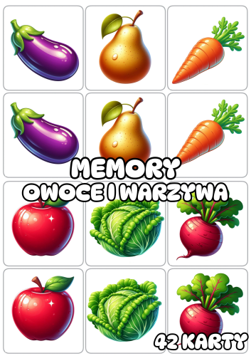  Memory - Owoce i Warzywa 