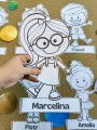 Nasza Przedszkolna Drużyna - Ilustracje dzieci z możliwością edycji imion  