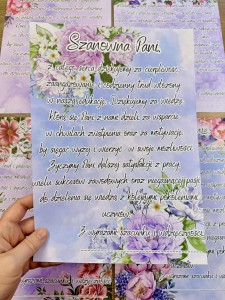 Dzień Edukacji - Podziękowania z możliwością edycji  