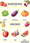Plansze z Ilustracjami - Owoce i Warzywa