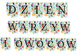 Dzień Warzyw i Owoców - Napis / Girlanda