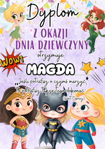  Dyplom (wzór 1) -Dzień Dziewczyny 