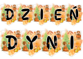Dzień Dyni - Napis / Girlanda wzór 2 