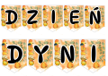 Dzień Dyni- Napis/ Girlanda wzór 1