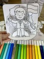 Dzieci z Flagą 3D - Praca Plastyczna - Dzień Niepodległości / Święto Konstytucji 3 Maja / Polska - 