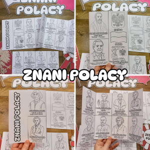 Znani Polacy - Wklejka / Książeczka Składana - Dzień Niepodległości / Święto Konstytucji 3 Maja / Polska - 