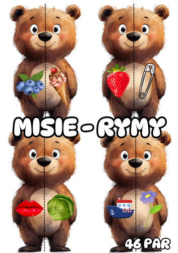 Dzień Pluszowego Misia - Dopasuj Elementy  - Rymy