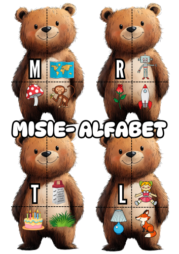 Dzień Pluszowego Misia - Dopasuj Elementy  - Alfabet