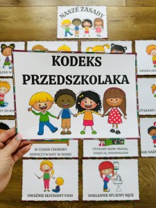 Kodeks Przedszkolaka/ Nasze zasady- ( wersja kolorowa ) - Ilustracje z Opisami 