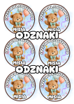 Dzień Pluszowego Misia - Odznaki Przyjaciela WZÓR 3