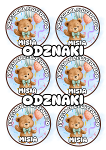 Dzień Pluszowego Misia - Odznaki Przyjaciela WZÓR 3