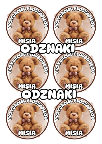 Dzień Pluszowego Misia- Odznaki WZÓR 2
