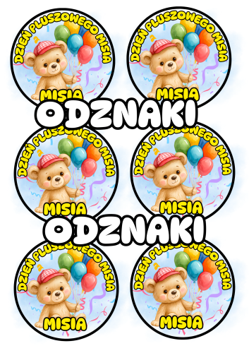 Dzień Pluszowego Misia- Odznaki WZÓR 4