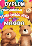 Dzień Pluszowego Misia- Dyplom 1 z możliwością edycji tekstu