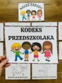 Kodeks Przedszkolaka/ Nasze zasady  ( wersja czarno-biała ) - Ilustracje z Opisami 