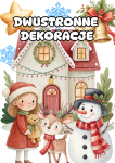 Zimowe / Świąteczne - Dekoracje Dwustronne wersja 3 