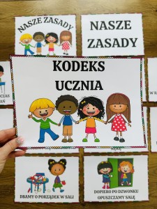 Kodeks Ucznia/ Nasze Zasady - ( wersja kolorowa ) - Ilustracje z Opisami 
