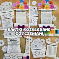 Bukiet/ Kartka Rozkładana z Życzeniami - Dzień Babci i Dziadka 