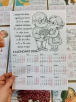 Kalendarze - Wzór 2 - Kolorowe / Biało Czarne - Dzień Babci i Dziadka   