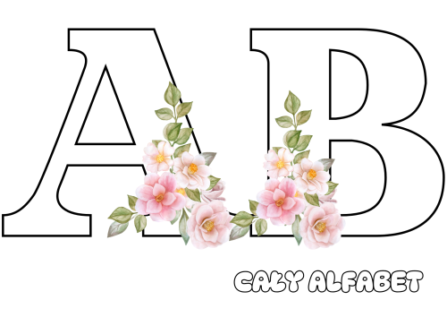  Cały Alfabet - Girlanda/ Napis  - wzór 3 