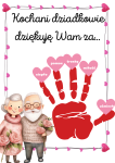 Odbijanie Rączek + Serduszka z Napisami - Dzień Babci i Dziadka