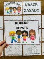  Kodeks Ucznia/ Nasze Zasady  ( wersja czarno-biała ) - Ilustracje z Opisami 