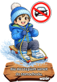 Bezpieczne Ferie - Tabliczki z napisami
