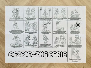 Kolorowanka XXL - Bezpieczne Ferie