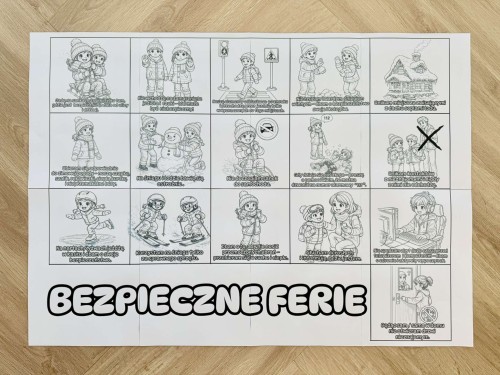 Kolorowanka XXL - Bezpieczne Ferie