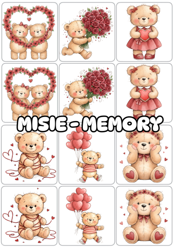 Misie Memory - Walentynki
