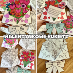 Walentynkowe Bukiety Z Bilecikami- Walentynki 