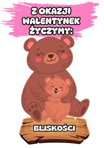 Z okazji Walentynek Życzymy - Dekoracje - Walentynki    
