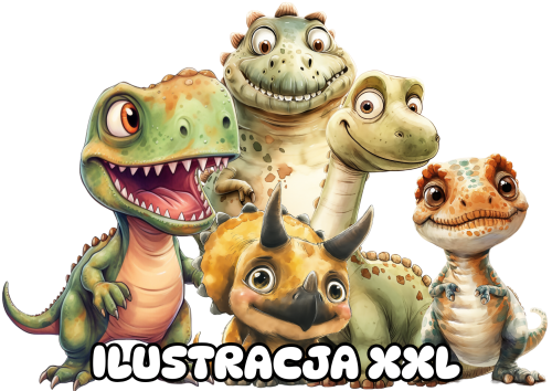 Dzień Dinozaura - Ilustracje do dekoracji