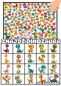 Znajdź Dinozaura Na Planszy XXL  - Dzień Dinozaura